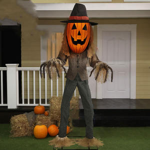 Induction <span class=keywords><strong>Loup</strong></span>-<span class=keywords><strong>Garou</strong></span> Halloween Grand Électrique Mécanique Fantôme Squelette Faucheuse Scythe Mort Épouvantail Chevalier Sorcière Décor Accessoires - Product Image 6