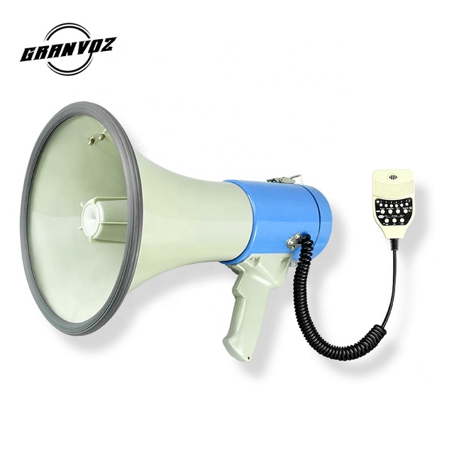 Abs 50w Rechargeable Talk Siren Megaphone 12V With Bt USB SD Plastic Wireless Megaphones for Outdoor ER-68USB CA