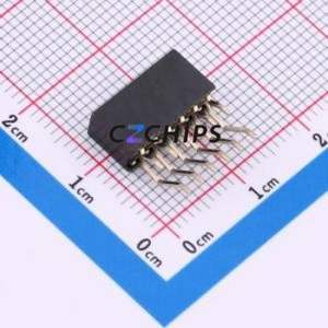 HX PM2.0-2x6P WT Pin Socket SMD,P=2mm,Horizontal Mount Connector ( Jack Structure: 2x6P )( Pitch: 2mm )( Row Spacing: 2mm ) - Product Image 2