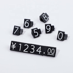 Decorazione all'ingrosso gioielli orologi negozi Display prezzi in plastica trasparente dollaro dollaro gioielli cubi prezzi per gioielleria - Product Image 3