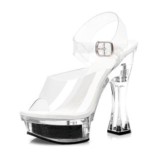 Scarpe da ballo nuove scarpe da ballo esotiche stile gotico stile Stripper sandali alti con plateau scarpe con chiusura tacco Nightclub Queen - Product Image 2