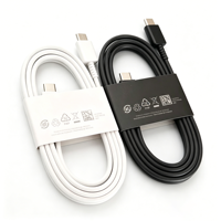 Kabel Pengisian Cepat USB-C 1 M 3A 5A Tahan Lama TPE Kabel Data Pengisian Daya Universal untuk Pengisi Daya Ponsel Samsung Galaxy S21S22