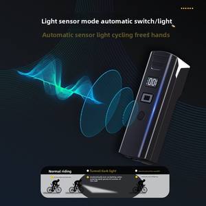 Luz de Bicicleta, <span class=keywords><strong>Linterna</strong></span> Potente, Resistente al Agua IP67, <span class=keywords><strong>Solar</strong></span>, USB, LED, Luz Delantera para Ciclismo Nocturno, Montaña, Carretera, Camping - Product Image 2