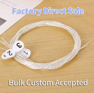 Juego de cuerdas para guitarra clásica de 6 cuerdas, 3 cuerdas de nailon y 3 cuerdas enrolladas en metal, personalizables, directo de fábrica - Product Image 3
