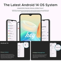 Teléfono Inteligente DOOGEE N55 con Pantalla IPS de 6.56 Pulgadas y 90 Hz, 9 GB de RAM + 128 GB, Desbloqueo Facial, Batería Grande de 5150 mAh, Octa Core, Android 14
