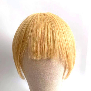 Offres du Black friday 100% Remy indien cheveux humains avant Extension de cheveux Clip-in Bang Fringe lisse et sans enchevêtrement en bonne santé - Product Image 4