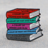 Personnalité Charme Mode Dessin Animé Livres Broche Collection Lecture Magique Métal Émail Pin Livre Badge