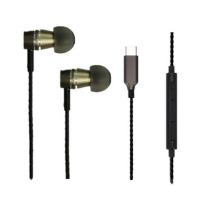 Écouteurs USB Type C intra-auriculaires avec micro et contrôle du volume pour té<span class=keywords><strong>l</strong></span>éphone mobile Android universel - Product Image 2