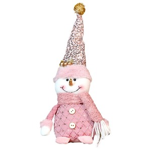 Bestwish Christmas Decoration pink Doll Santa Claus Snowman Elk Doll Christmas eve Kids Gift Window Doll Wholesale - Product Image 5