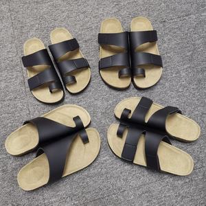 <span class=keywords><strong>Sandalias</strong></span> Planas Antideslizantes con Anillo para el <span class=keywords><strong>Dedo</strong></span> del Pie, Parte Superior de Cuero PU y Plantilla de Corcho para <span class=keywords><strong>Hombre</strong></span>, Uso Diario, Casual, al Aire Libre, Verano y Playa - Product Image 5