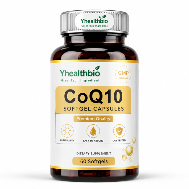 Wholesale Coenzyme Q10 Softgel Capsules Transparent Soft Capsule With Uniform Content Stable Formula for Bulk Supplement Order