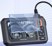 Caméra endoscopique industrielle CMOS réseau IPS 1080P de 4,3 pouces, étanche IP67 avec 8 lumières LED pour l'inspection des canalisations intérieures