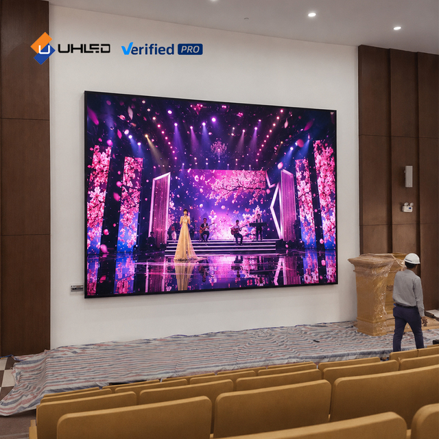 UHLED Indoor LED Screen Home Theater Micro Led Video Wall Panel P0.78 P0.9 P1.2 P1.5 P1.8 Led Display Screen for Conference Room
