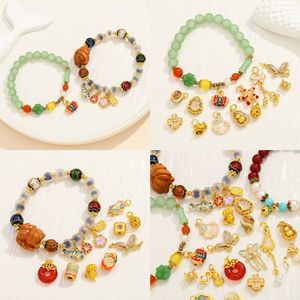 จี้ทอง 18k ชุบทองแดงรูปผีเสื้อจากหนานทง อุปกรณ์ทำเครื่องประดับ DIY จี้แฟชั่นสำหรับทุกเพศ - Product Image 3
