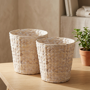 Portable Handmade Eco-Friendly Circular <b>Bamboo</b> Woven Storage <b>Basket</b> with Plastic Liner for Sundries Gift - Product Image 4