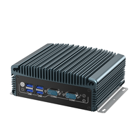 Mini PC Industrial Sin Ventilador LN1010, CPU Intel Opcional, RAM y SSD Personalizables, para Máquina CNC, Antivibración, 2 RS232, 6 Puertos USB, Linux