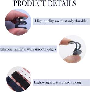 18 pièces d'extensions de boutons en PVC rectangulaires et carrés, style tige, élastiques et réglables pour la taille, pour hommes, femmes, chemises, jupes, jeans, vêtements de maternité - Product Image 3