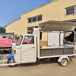 Carrito de Comida Rápida Eléctrico, Estilo Caricatura Amarillo, Resistente a la Oxidación, 5 Metros de Largo, para Venta Ambulante - Product Image 1