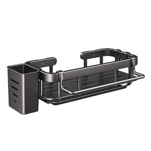 Égouttoir de cuisine en acier inoxydable carré multifonctionnel pour vaisselle et bols, organisateur de rangement pour usage domestique - Product Image 1