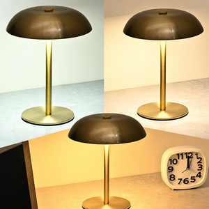 Lampe de bureau LED YONGZE, style rétro simple, ambiance café, lampe en métal en forme de champignon, charge USB tactile, gradation infinie, lampe de bureau pour bar - Product Image 3