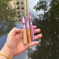Bijou d'aromathérapie en acier inoxydable pour huiles essentielles et herbes, stylo inhalateur personnel pour arrêter de fumer