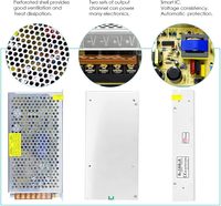 Alimentation à découpage AC-DC 5V 20A 100W avec boîtier en aluminium, convertisseur adaptateur pour caméras LED, éclairage pixel, vidéosurveillance