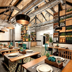 Personalización Completa de Espacios para Restaurantes, Muebles de Exhibición, Diseño de Interiores, Decoración de Barras Comerciales, Renovación de Tiendas - Product Image 1
