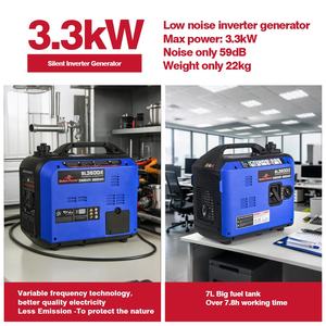 230/120V 50/60HZ变频发电机发动机启动3.6kw汽油便携式发电机BL3600iE手动/电动启动发电机 - Product Image 3