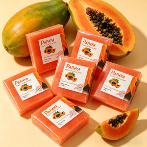 Papaya <b>Soap</b> Whitening Brightening Face Body Kojic Acid Turmeric <b>Soap</b> OEM Private Label Wholesale - Product Image 4