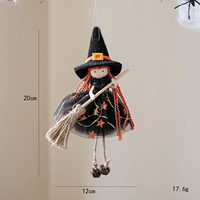 Poupée Magique Sorcière Ange avec Jupe en Tulle Gothique Décoration d'Halloween et de Noël Ornement Remplis de Coton PP