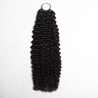 Extensions de cheveux humains bouclés birmanes de grade 12A, 100 % cheveux vierges brésiliens non traités en vrac avec pointes en spirale