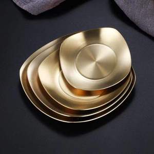 Plato Metálico Pequeño para Aperitivos, Elegante y Hermoso, Plato Decorativo de Acero Inoxidable para Encurtidos, Bandeja para Servir, Platos Irrompibles - Product Image 5