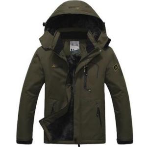 ICE-MOUNTAIN OUTDOOR Winter Hooded Puffer <b>Jacket</b> Unisex Thick <b>Fleece</b> <b>Lined</b> Waterproof Sporty Style Zipper Closure Regular Fit - Product Image 6