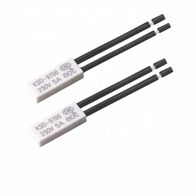 KSD9700 Bimetallic Thermal Protector 80 Degrees 250V 5A Thermostat with Plastic Shell Temperature Controlled Switches