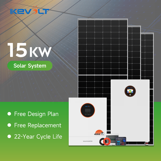 KEVOLT Photovoltaic Energy Storage System 10kW to 50kW Hybrid Solar System With Solar Panel Kit Solar Energy System