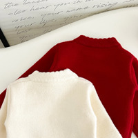 Ensemble jupe et pull en tricot pour bébé fille, style preppy automne-hiver, motif à carreaux, polyester/coton écologique, vente en gros