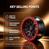 Rines de Aleación Personalizados de 17 y 18 Pulgadas, 5 y 6 Birlos, PCD 6x139.7, 6x114.3, 6x135, 5x127, 4x4, Beadlock para Isuzu D-MAX, MU-X, Dodge