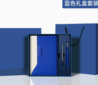 Carnet de réunion d'affaires personnalisé avec logo imprimé UV et porte-stylo, coffret cadeau pour événements d'entreprise
