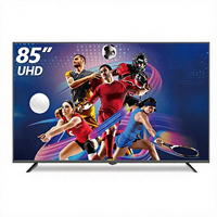 Téléviseur intelligent QLED 4K Ultra HD sans cadre de 85 pouces, écran plat LCD, 60/120 Hz, fin, pour hôtel, systèmes Google WebOS Android, SKD CKD