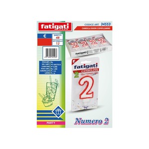 Bougie d'anniversaire numéro 2 - Product Image 1