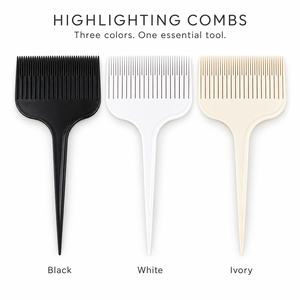 Professioneller Haar-Highlighting-Kamm mit Rattenschwanz, Unterteilungswerkzeug für Salon-Haarfärbung, Nass- und Trockenstyling, Großhandel, 3 Farben - Product Image 1