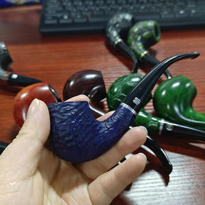 XIAOXIONG usine directe pomme série tabac tuyaux expédition rapide à la main <span class=keywords><strong>Bruyer</strong></span> fumer tuyau 14 couleurs Portable bruyère fumer - Product Image 6