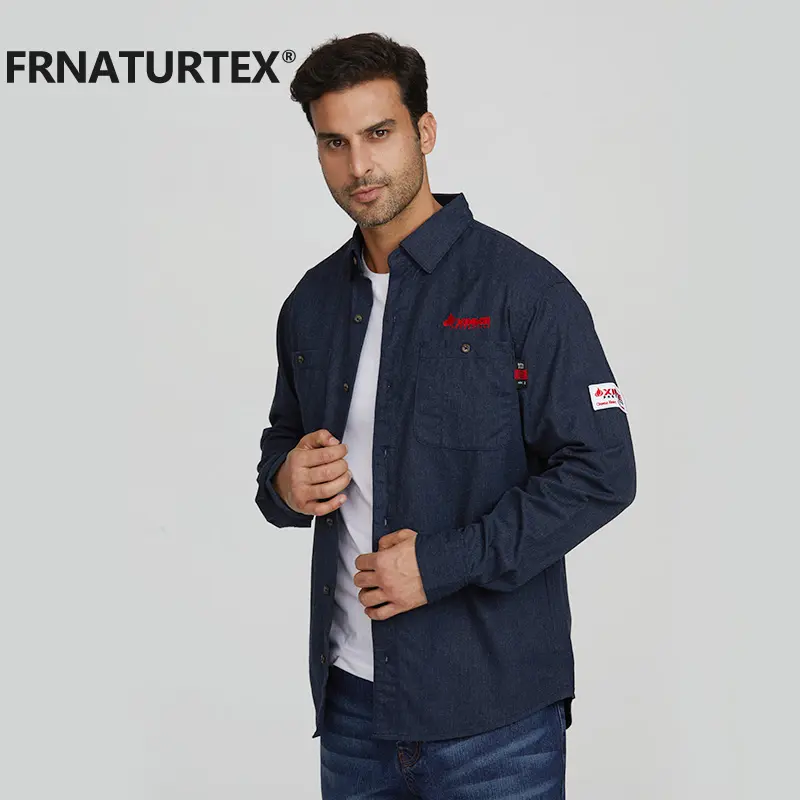 FRNATURTEX FR shirts fire resistant safety mechanic mens work shirt