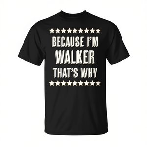Camiseta con nombre de Walker, manga corta, cuello redondo, unisex, para adultos, reunión familiar, fiesta, serigrafía - Product Image 2