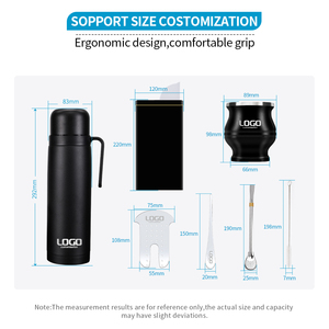 2026 Sin BPA Acero Inoxidable 18/8 Kits de <span class=keywords><strong>Yerba</strong></span> <span class=keywords><strong>Mate</strong></span> en Oferta, Termos para <span class=keywords><strong>Mate</strong></span>, Set de Pajitas y Moldeadores de Pajitas para Viajes, Hoteles y Café - Product Image 2