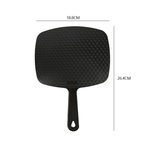 <span class=keywords><strong>Miroir</strong></span> de maquillage portable extra large pour barbier, grand angle, antidérapant, texturé, pour salon de coiffure professionnel, logo personnalisé - Product Image 2