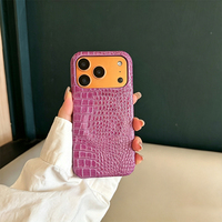 Coques de téléphone pour iPhone 17, style européen et américain, texture cuir, couleur unie, plusieurs couleurs disponibles, coques de téléphone avec logo OEM