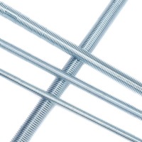 DIN975 4.8 Class Zinc Coated Screw Rod Metric Measurement Studs & Threaded Rods Factory Manufacturer Gold Metal Hosiery Studs