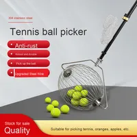 Collecteur de balles de tennis et de pickleball portable, léger et durable, avec poignée télescopique et fils haute résistance, directement de l'usine