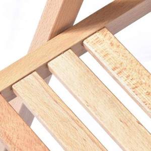 Seggiolone per Bambini in Legno Massello Naturale di Lusso, Pieghevole e Portatile con Funzione Dondolo per Uso Domestico e Alberghiero - Product Image 3